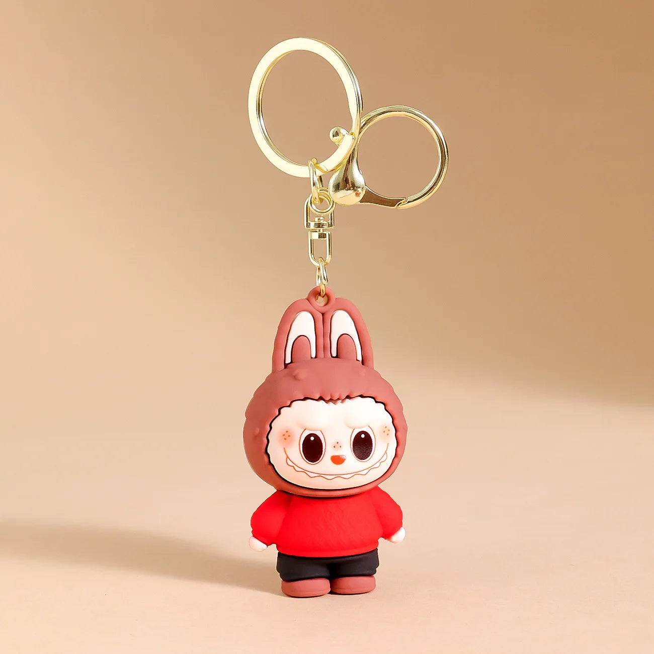 New Christmas Labubu Kawaii Particles Keychain Bag Cell Phone Charm Key Chain Christmas Gift