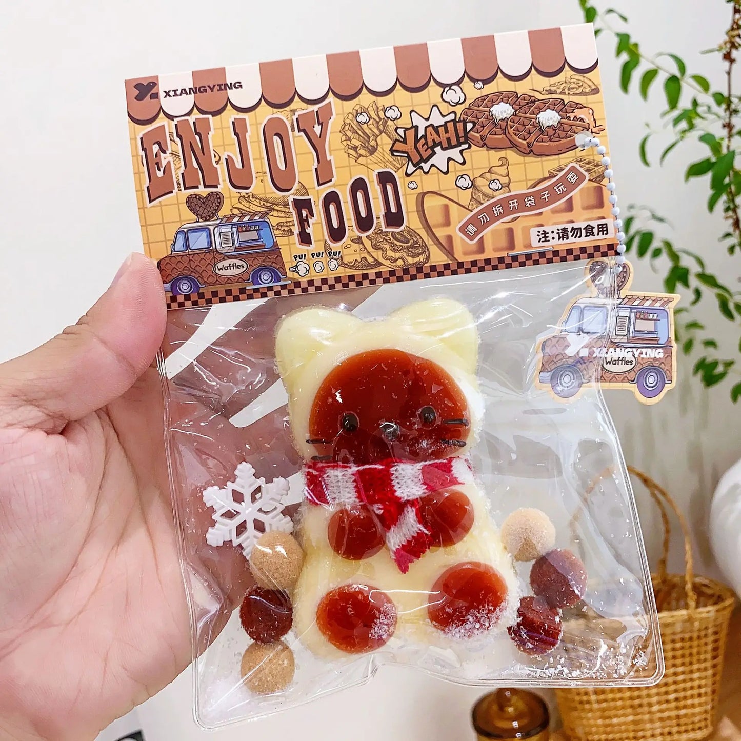 Squishy Food Creative Kids Fidget Toy Simulation Exquisite Waffle Bread Toast Donuts Slow Rising Squeeze Stress Relief Toys