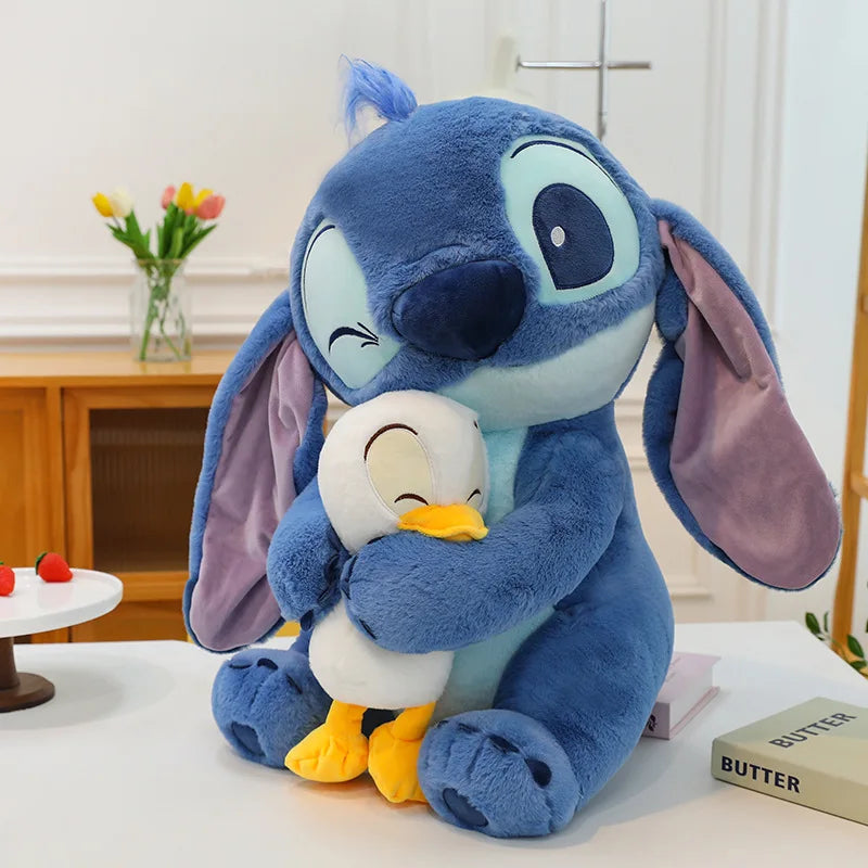 25-40cm Disney Plush Doll Stitch Lilo Doll Cute Duck Stitch Plush Stuffed Toy Anime Soft Stuffed Kawaii Children's Birthday Gift