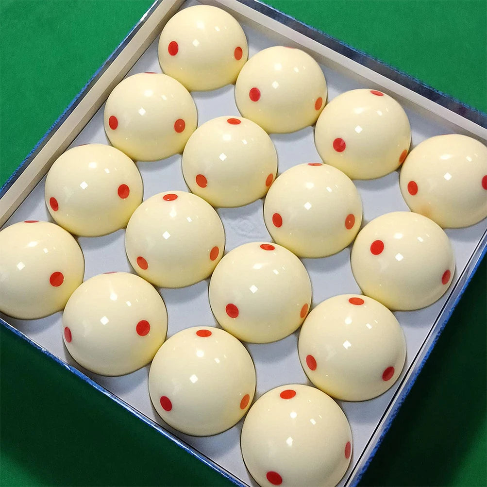1Pcs Snooker White Cue Ball 57.2mm Red Point Mother Ball Billiard Supplies Accessories Snooker Training Balls Practice Ball