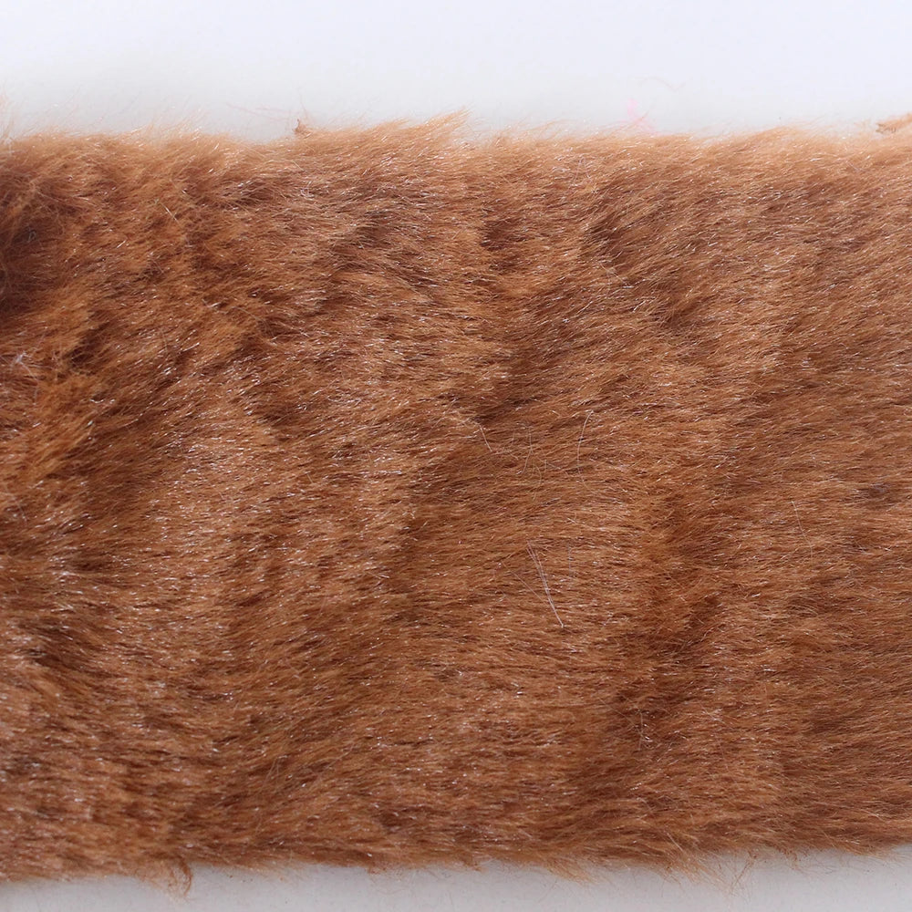 7MM Plush Fabric Fabric Pure Color Solf Atrtificial Rabbit Fur Doll Clothing Pillow DIY Decoration Material