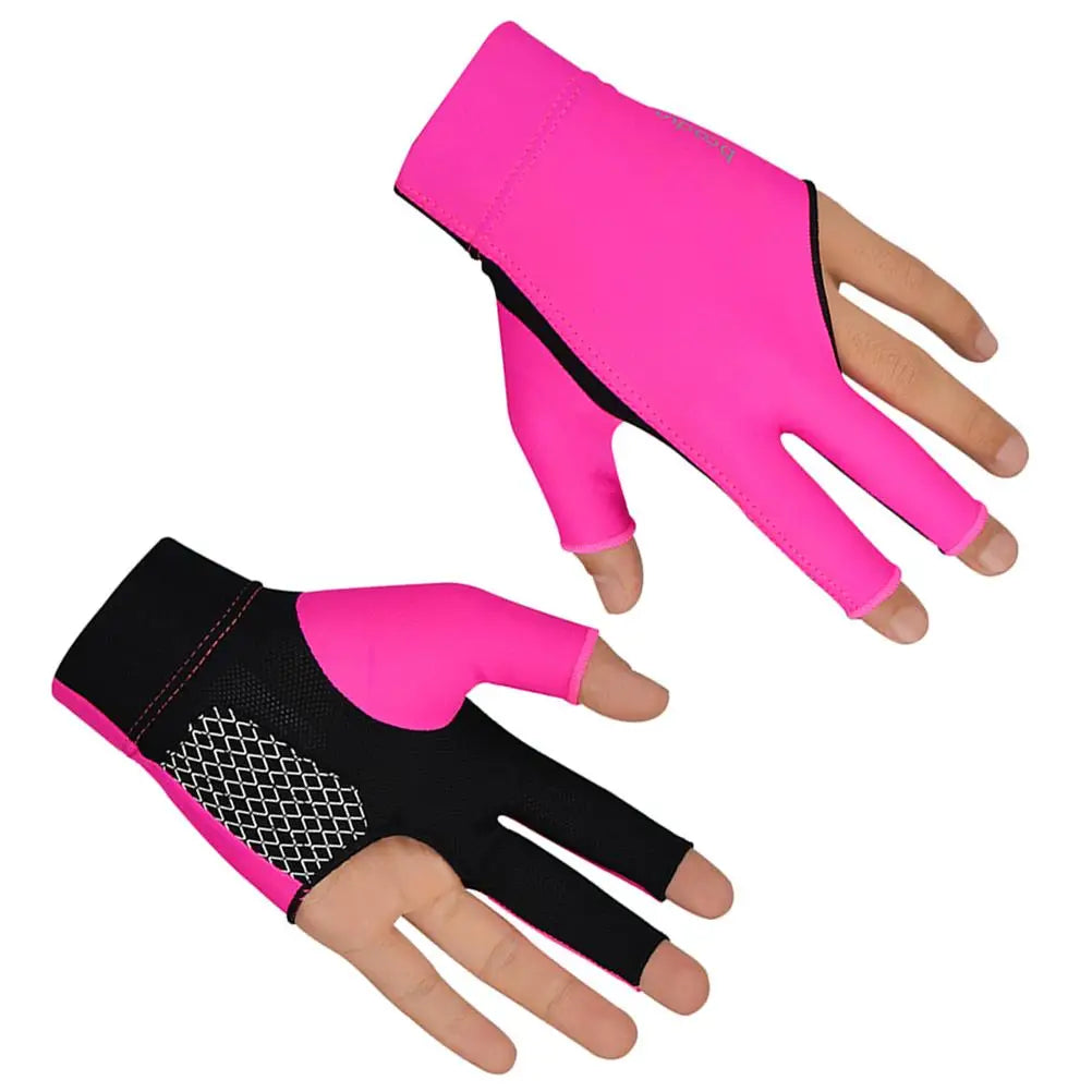 3 Finger Billiards Glove Anti Slip Pool Cue Gloves for Men Portable Wear Resistant Snooker Glove Table Fingers Mittens