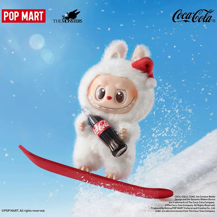Labubu Coca-Cola Enamel Face Series Blind Box Labubu Three Generations of Figure Heart Macaron Gifts