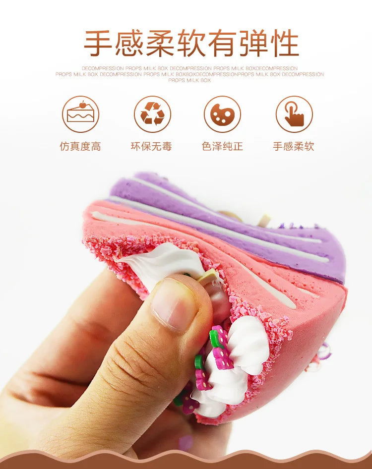 Toast Squishy Slow Rising Food Creative Simulation Bread Donuts Squeeze Stress Relief Kid Toys Spoof Tease People Desktop