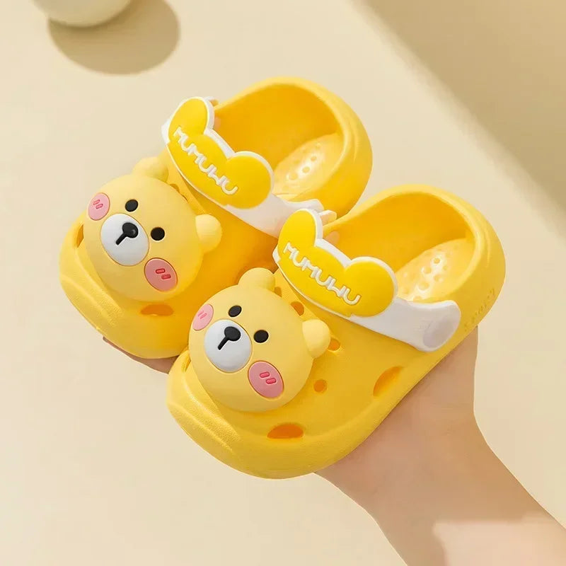 Flowers Baby Girls Slippers Summer Cute Princess Garden Clogs Shoes for Kids Soft Non Slip EVA Toddler Children Beach Shoes