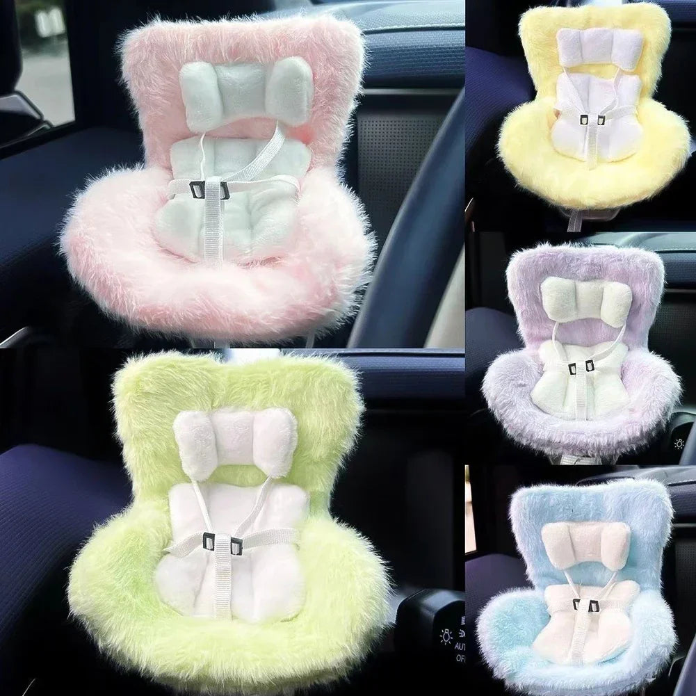 Suitable for 17cm Labubu Cute Doll Cute Car Safety Seat Car Air Outlet Decoration Car Interior Decoration Ornament