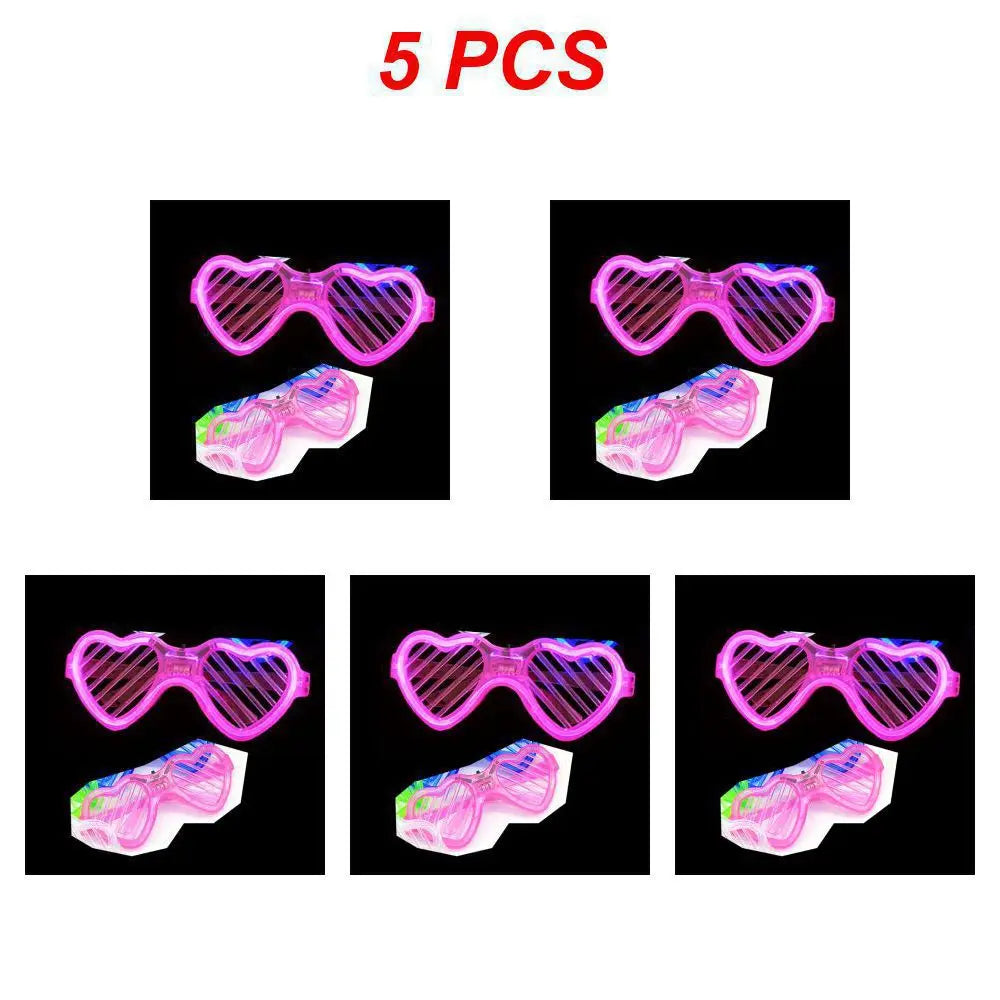 Sense of Future Science Technology LED Luminous Glasses Ins Popular Punk Goggles Party Christmas Colorful Light Shades Decor