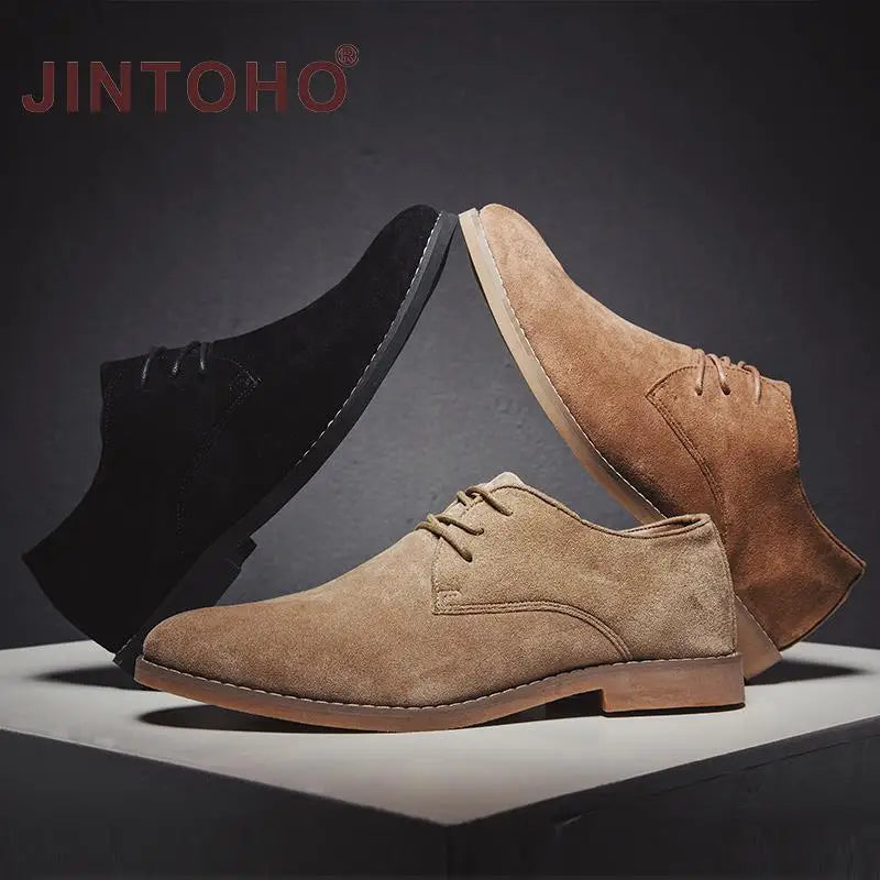 2022 Men Shoes England Trend Casual Shoes Male Suede Oxford Wedding Leather Dress Shoes Men Flats Zapatillas Hombre Plus Size 46