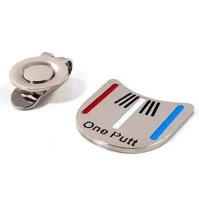 Pack of 6 Pcs One Putt Design Golf Ball Mark Plus Magnetic Golf Hat Clip Golf Marker Drop Ship