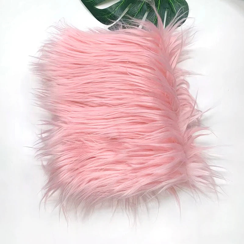 Faux Fur Fabric 46 Colors 160x50cm 8cm Soft Long Plush Handmade Doll/Clothing Shaggy Fabric