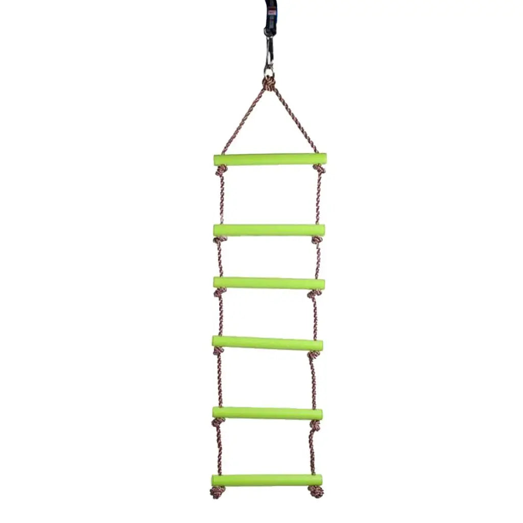 Kids Outdoor Swing Seat Climbing Ladder Disc Rope Swingset Backyard Garden Toy