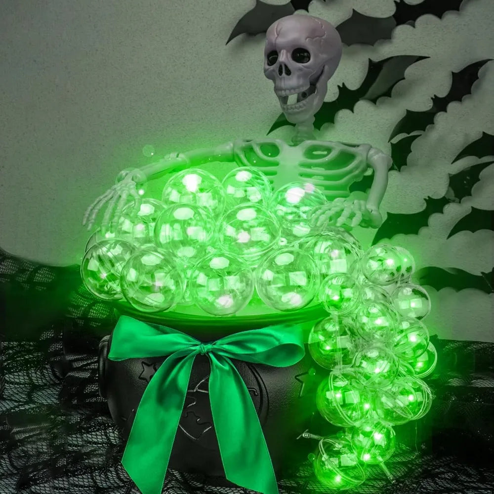 Halloween Decorations Indoor-Green Light Bubble Witch Cauldron Diy,plastic Cauldron Pot, Black Witches Cauldron,halloween Kitch