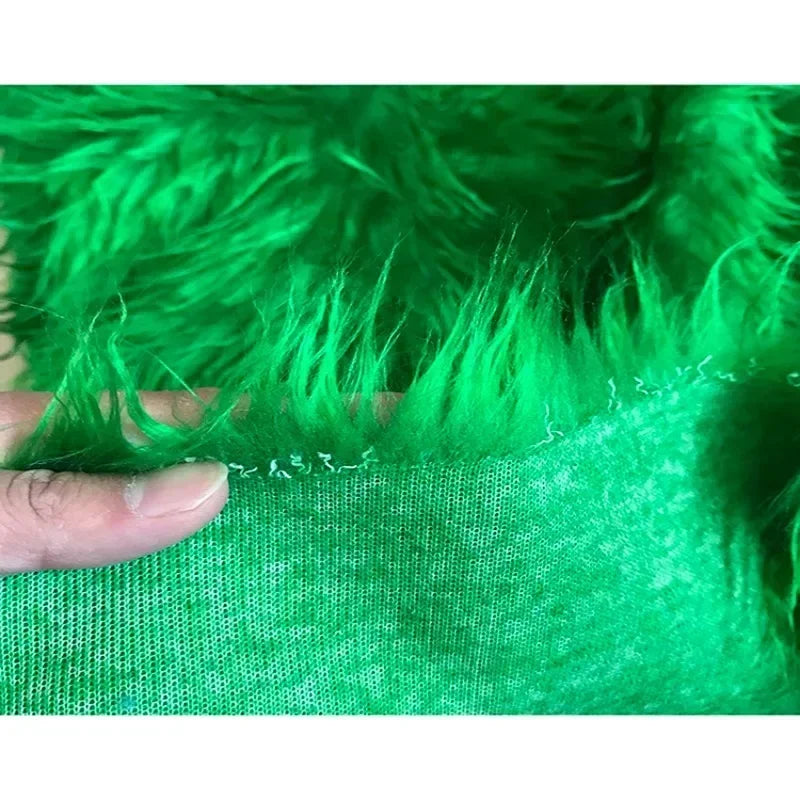 Long Hair Plush Fabric Faux Fur by the Meter for Upholstery Toys Props Decorative Cloth Diy Sewing Soft Comfortable Purple Brown
