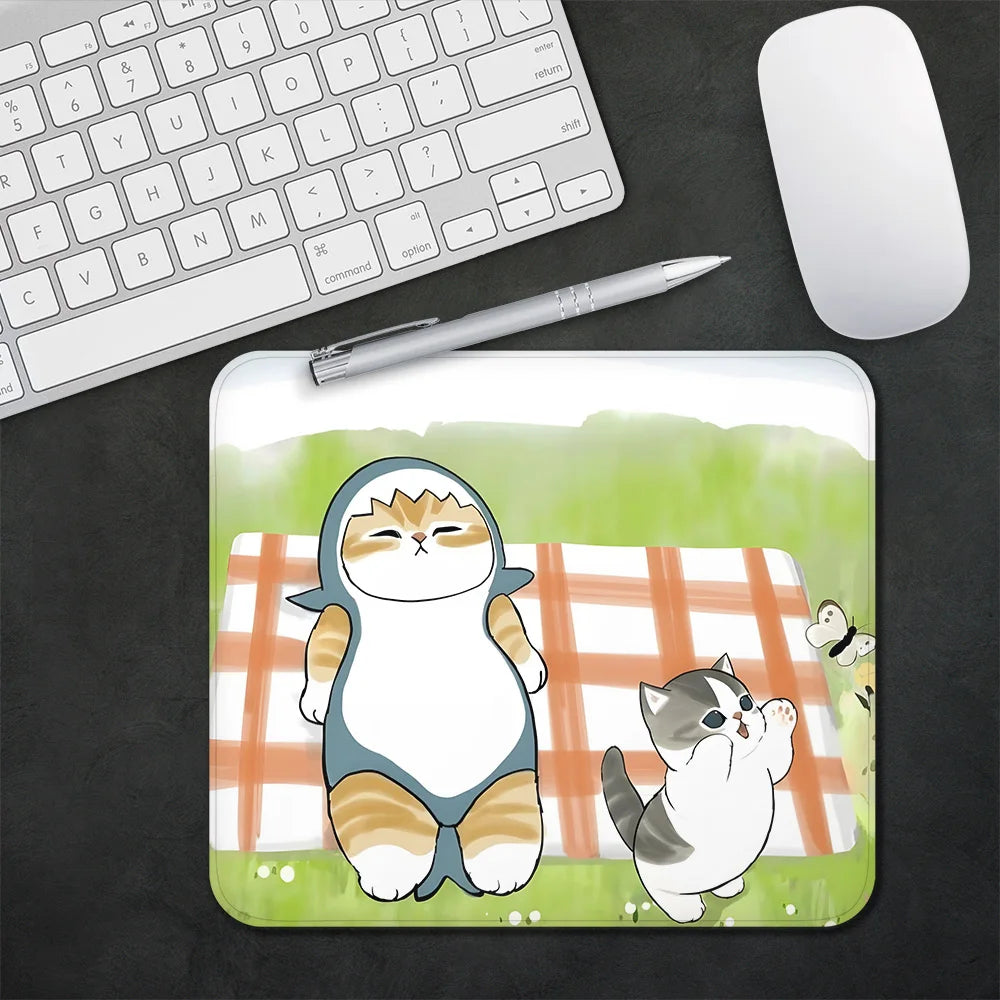 Gaming Mouse Pad XS Small Mousepad for Cute Pusheens Cats PC Gamer Desktop Decoration Office Mouse Mat Deskmat Rug