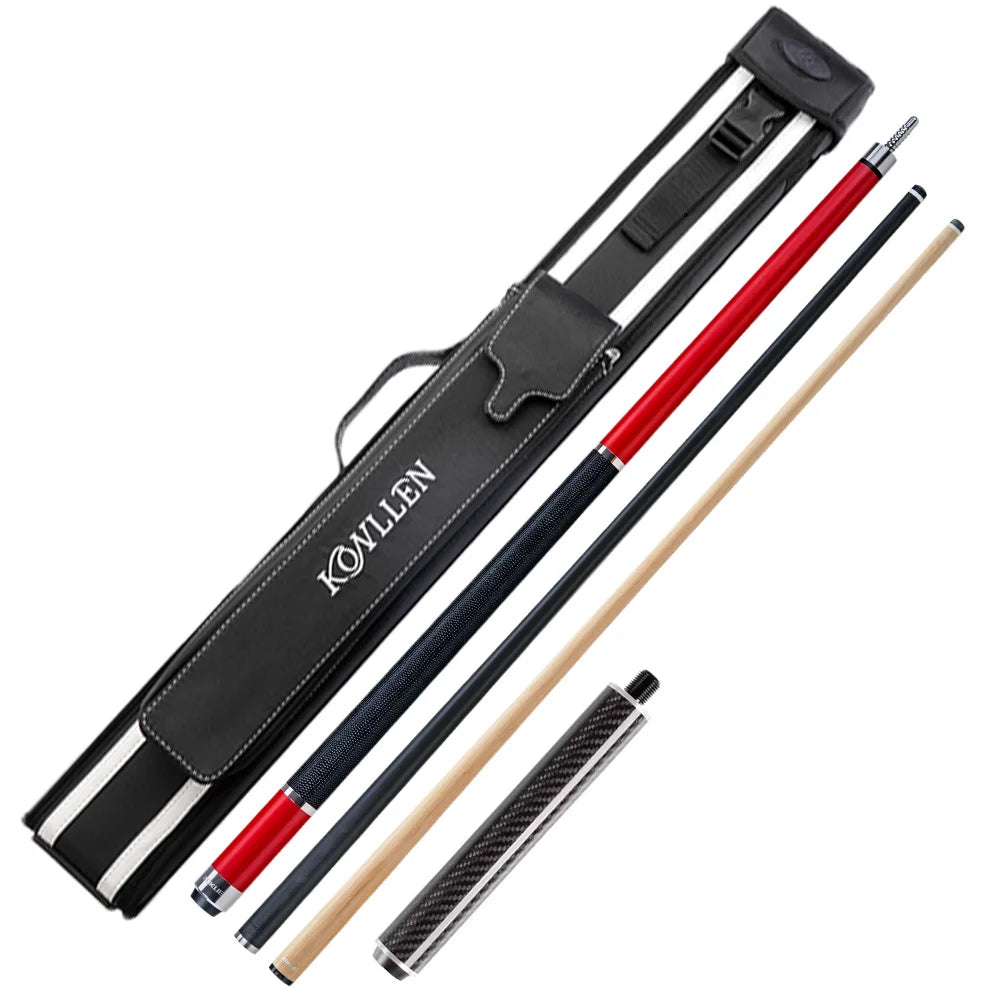 ZOKUE Carbon Fiber Pool Cue Elite Series With 12.5mm Low Deflection Full Carbon Technology Cue Stick for Billiard Cue Stick Kit