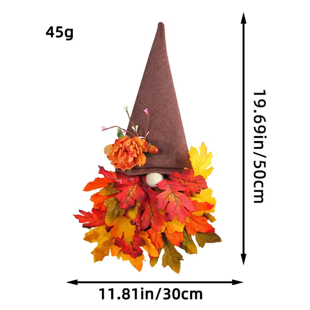 Halloween Wreath With Led Lights Door Hanging Decoration Pumpkin Witch Hat Leg Wreath Carnival Party Gifts Home Halloween Decor