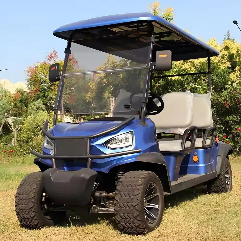 New Style Fashion 6 Seat Sightseeing Bus Club Cart Electric Golf Buggy Hunting Cart Travel Lithium Battery Electric Golf Cart