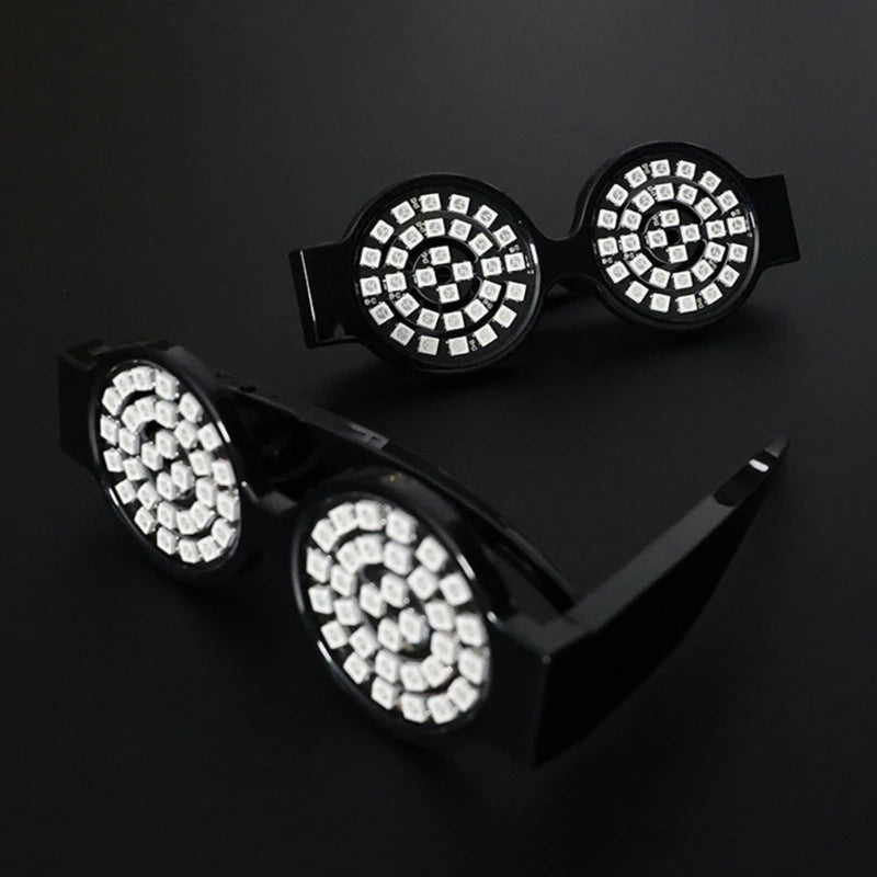 Stylish Colorful LED Glasses Unique Eyewear Accessory for Parties and Gatherings