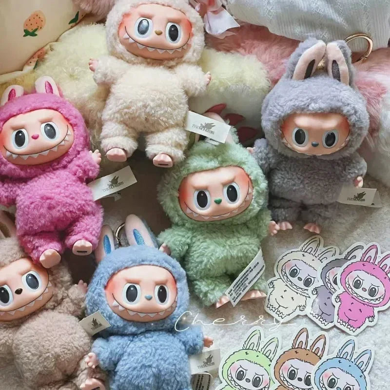 Labubu the Monsters Blind Box Cardiac Macarone Mysterious Surprise Box Guess Bag Figure Model Bag Keychain Gifts Toys