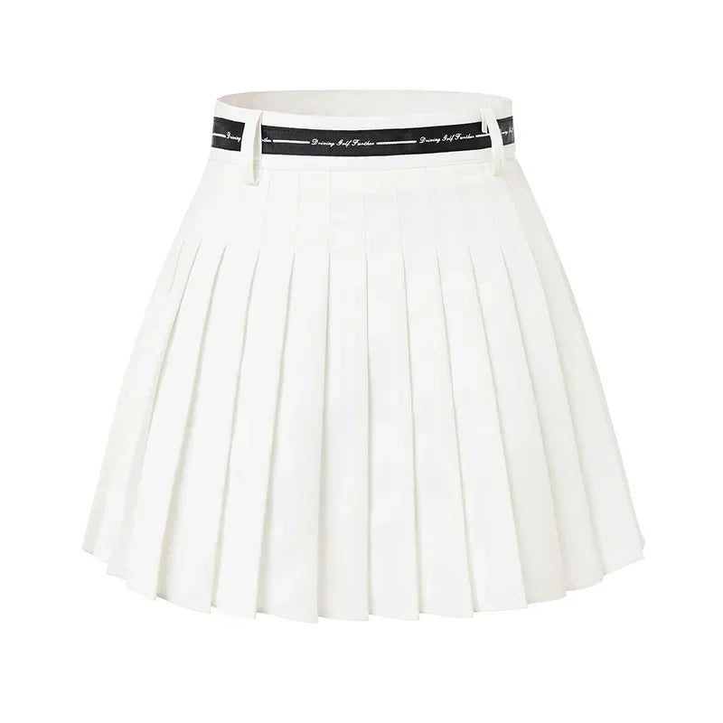 Golf Skirts for Women High Waist Double Layer Pleated Skirt Gym Sports Fitness Running Yoga Soft Athletic Workout Skort