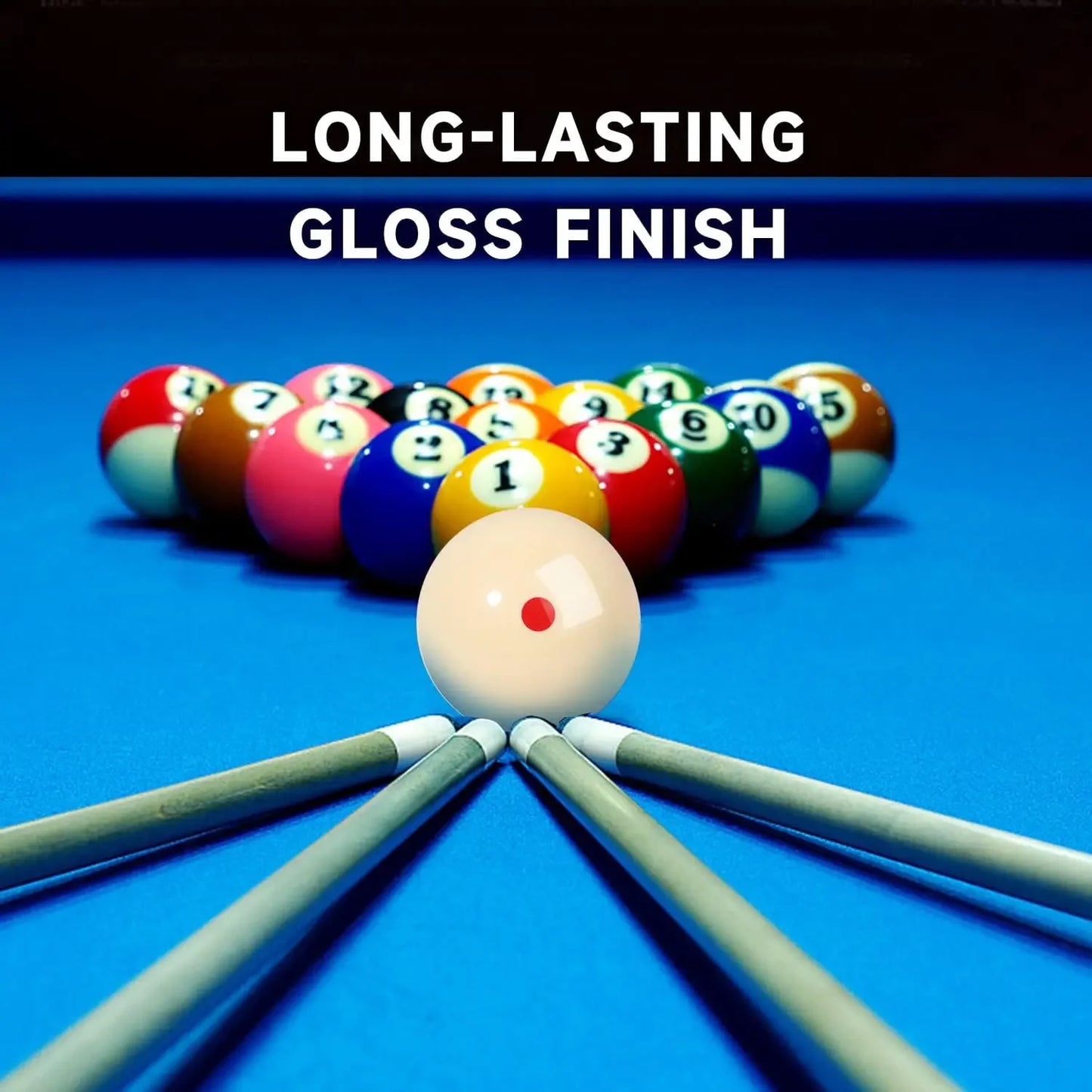 Professional Snooker Cue Ball Spot Measle Pool Billiard Practice Training Balls Red 6 Dot Spot Pool Standard 2-1/4" Accessories