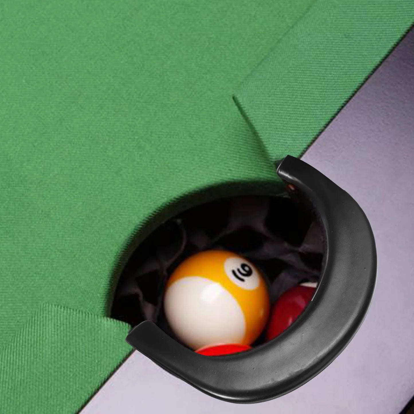 6pcs Billiard Pool Table Hole Pocket Rubber Liners Set Pool Table Pocket Liners Billiard Pocket Hole Liners Snooker Accessories