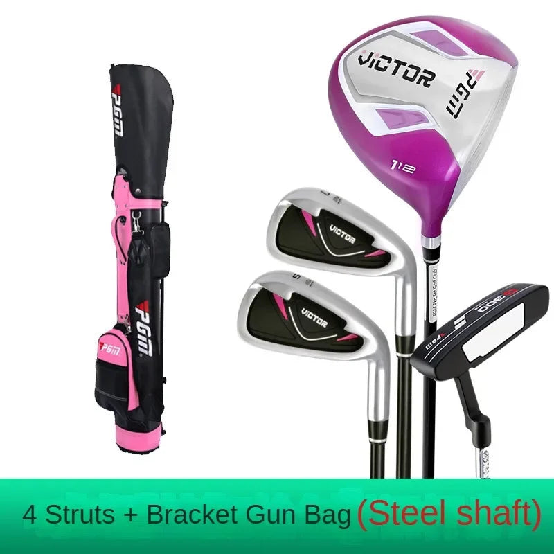 PGM Golf Clubs Golf Club Set Ladies Beginner Complete Set 12 Pcs/9 Pcs/4 Pcs,carbon Rod/Steel Pole LTG007