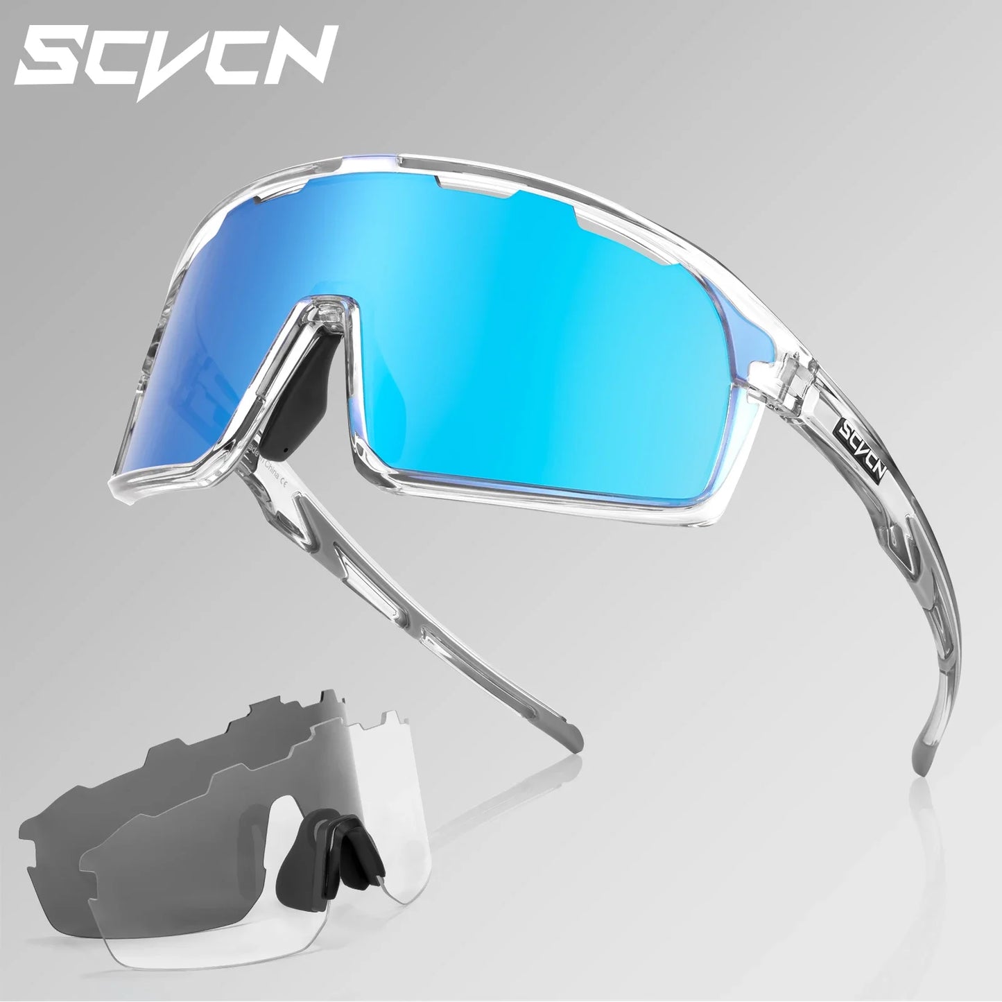 Scvcn-Cycling Sunglasses for Men and Women, UV400 Glasses, MTB Sunglasses, Sports Eyewear, Woman Goggles, Bicycle Eyewear, 2024
