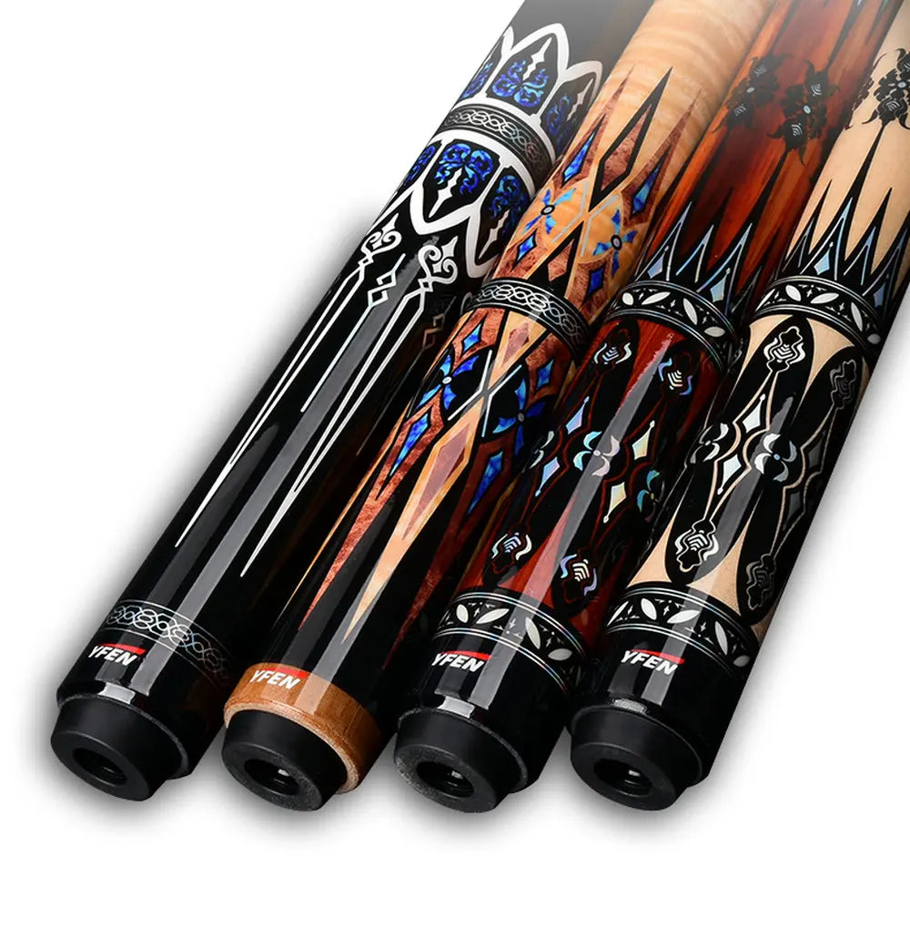 YFEN 58" Carbon Fiber Technology 1/2 Billiard Pool Cue Stick 12.5mm + Extender