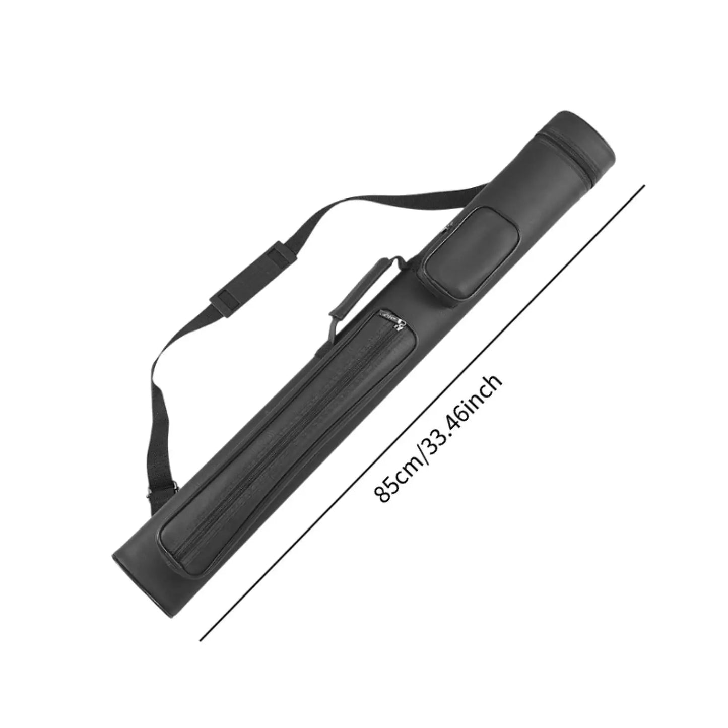 4 Holes Pool Cue Case Pouch Organizing Adjustable Shoulder Strap Equipment Protector Travel With Zipper Snooker Club Storage Box