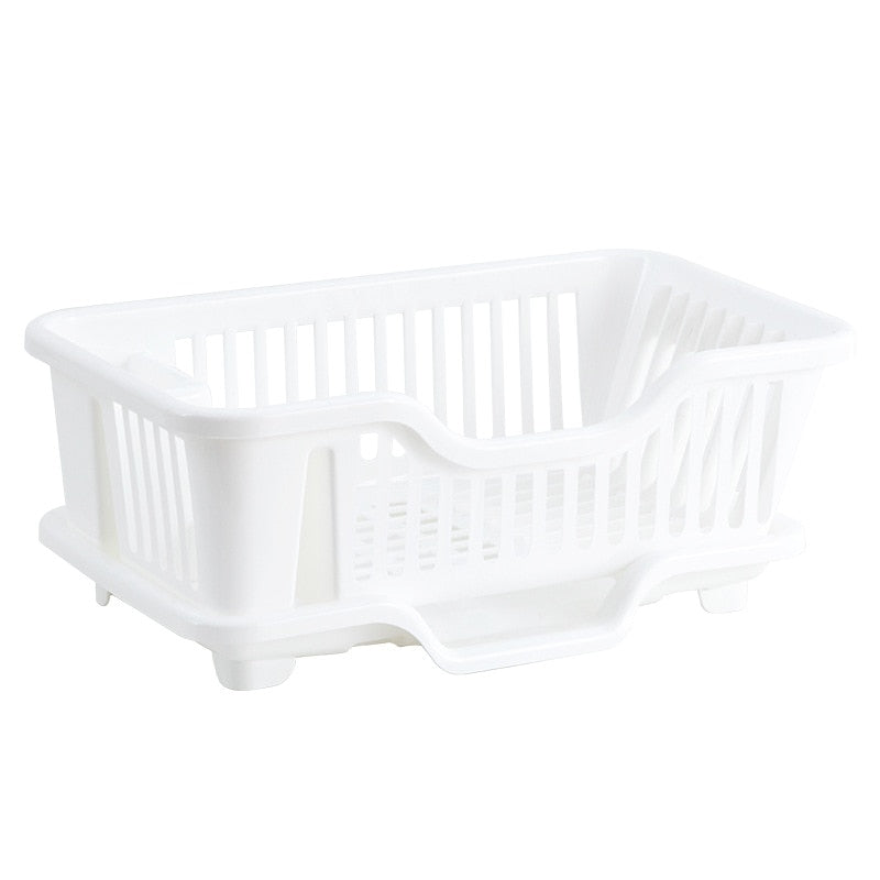 Dish Drying Rack Kitchen Utensils Drainer Rack with Drain Board Countertop Dinnerware Organizer Kitchen storage rack Tools