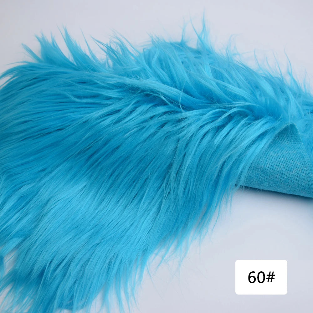 Faux Fur Fabric 46 Colors 160x50cm 8cm Soft Long Plush Handmade Doll/Clothing Shaggy Fabric