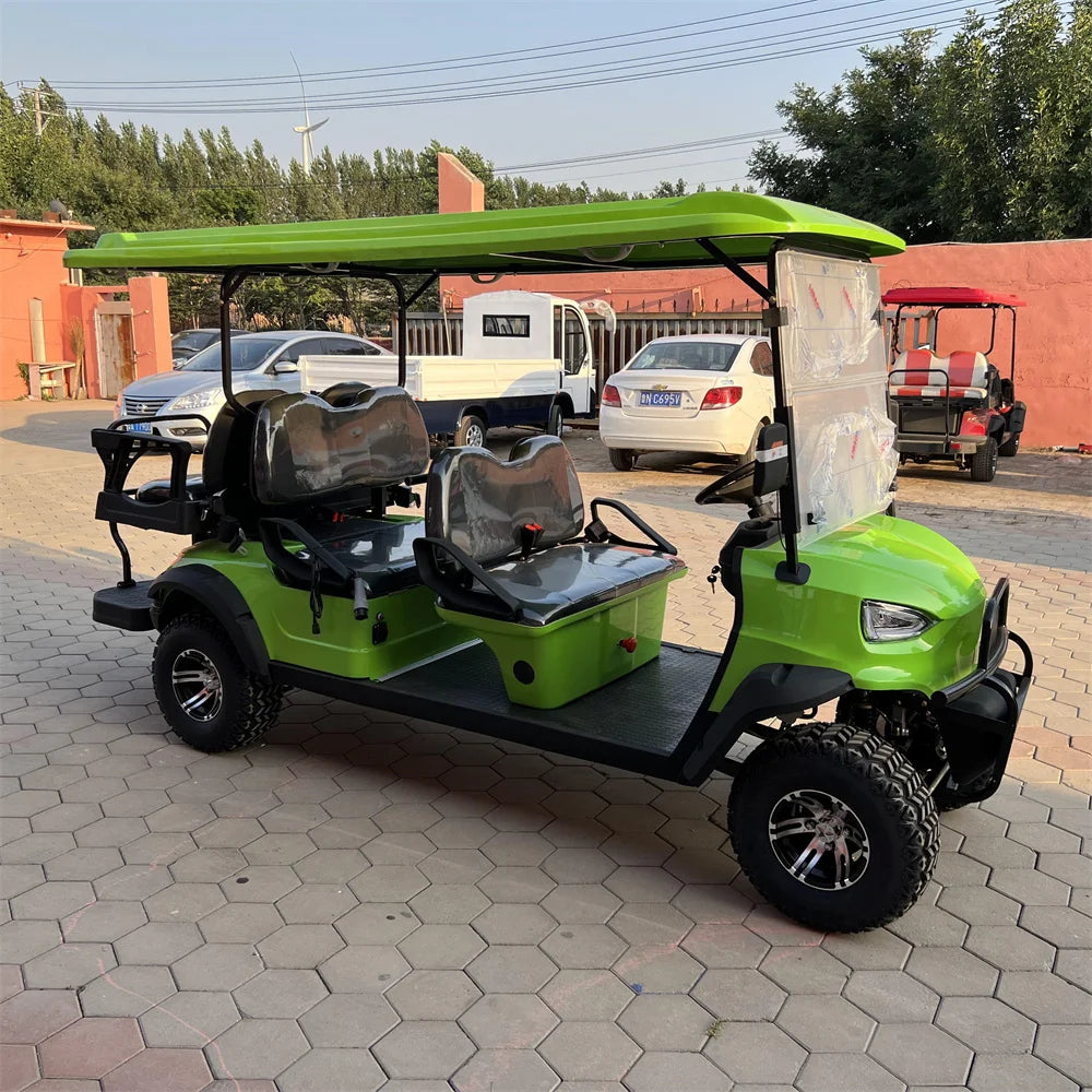 China MMC High Speed 60V 72V Lithium Battery Electric Golf Buggy 4 6 Seats Support Customization Model D Golf Carts