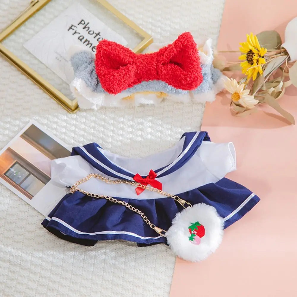 Doll Cloth Accessories LaLafanfan Cafe Clothes Dress Up DIY Clothing Yellow Duck Clothes 30cm Kawaii Plush Clothes Dolls