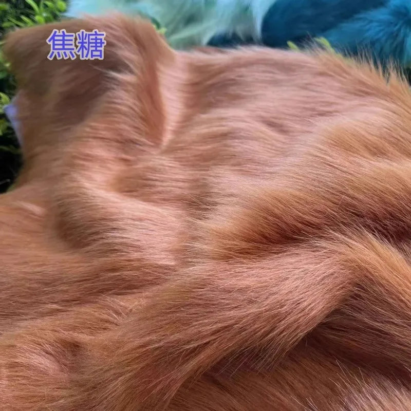Wholsale Imitation Fox Plush Fur,cloth Counter Carpet Material,faux Fur Fabric,160cm*50cm/Pcs