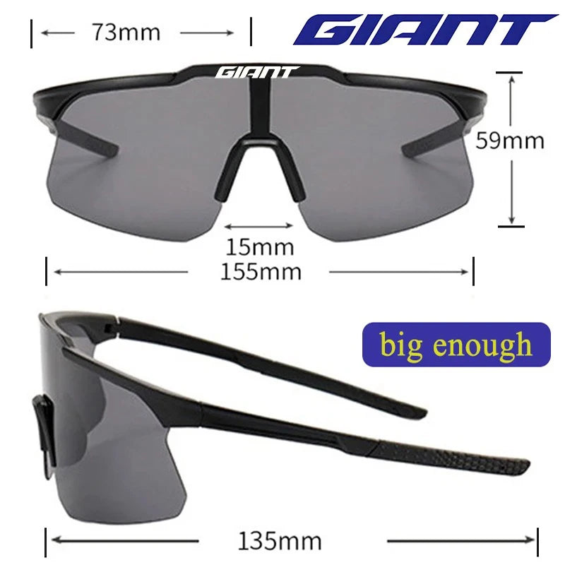 Bicycle Glasses for Men and Women, Mountain Bikes, Road Bikes, Sunglasses for Cycling, Outdoor Lenses With Glasses Giant
