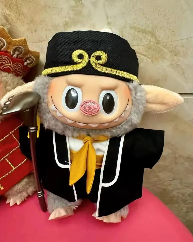 17cm Doll Clothes for Labubu Cosplay Journey to West Character Costumes Tang Monk Porky Pig Monkey King Clothes Doll Accessories