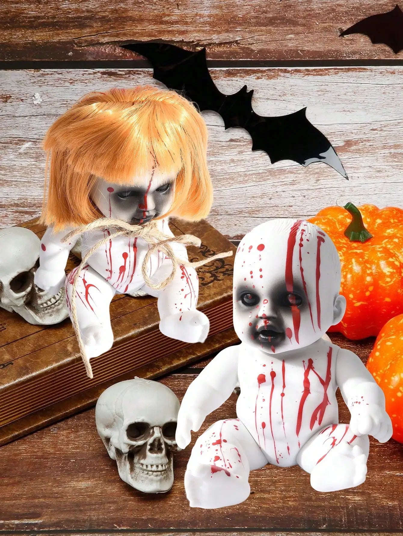 Halloween Decoration Hanging Ghost Doll, Art Decor Style, Seasonal Bar Courtyard Decoration Prop, Horror Theme Festive Decor.