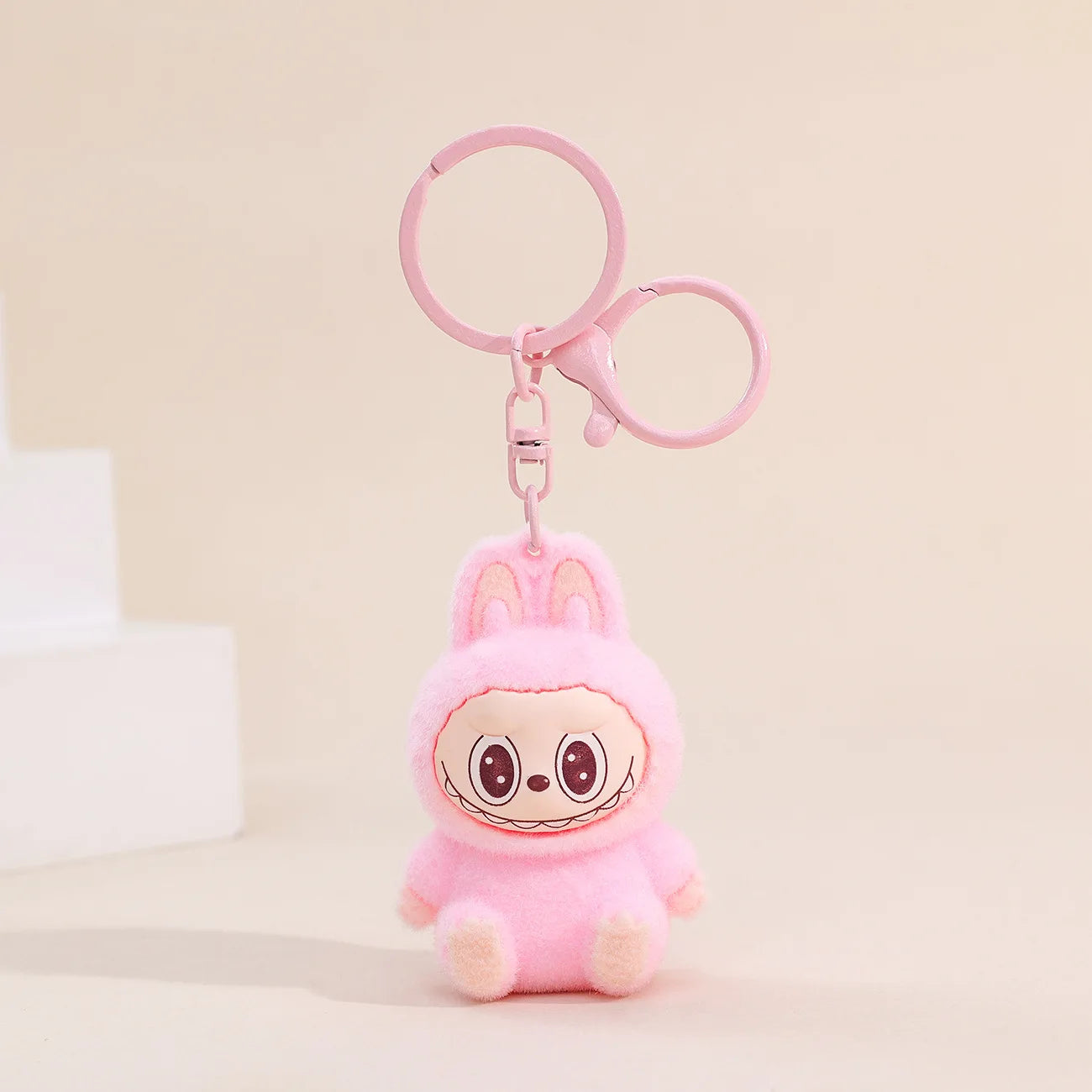 New Christmas Labubu Kawaii Particles Keychain Bag Cell Phone Charm Key Chain Christmas Gift
