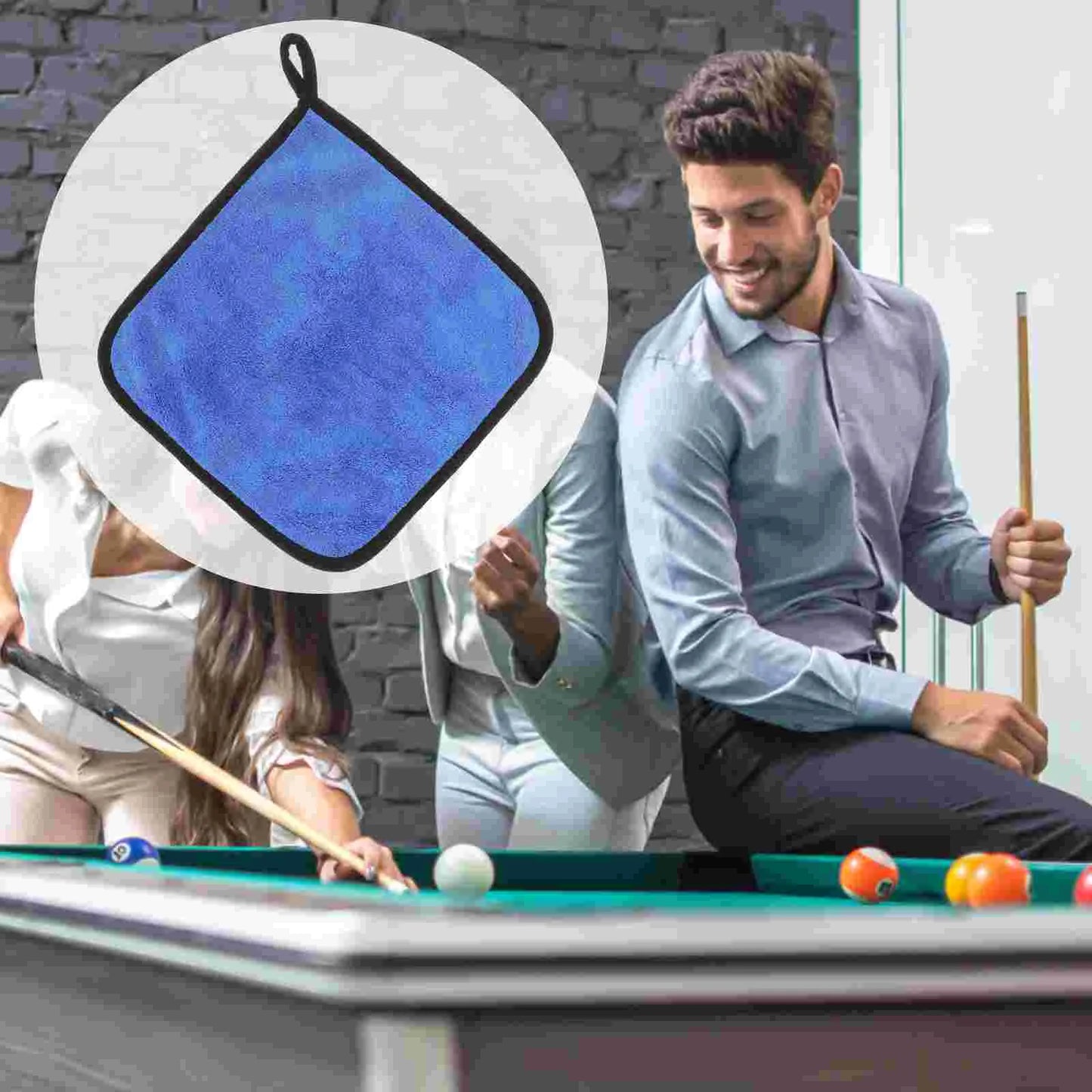 Glasses Cleaning Cloth Reusable Towel for Billiard Snooker Stick Corn Cue Slicker Pool Accessories Towels Dad