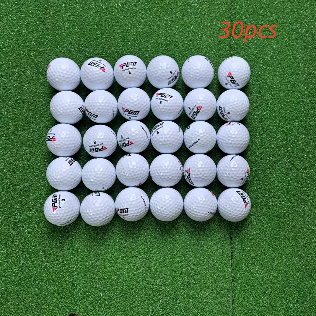 30pcs/50pcs PGM Golf Q002 Triple Layer Ball Regular Competition Ball Practice Ball High Elasticity Rubber Center Brand New Ball