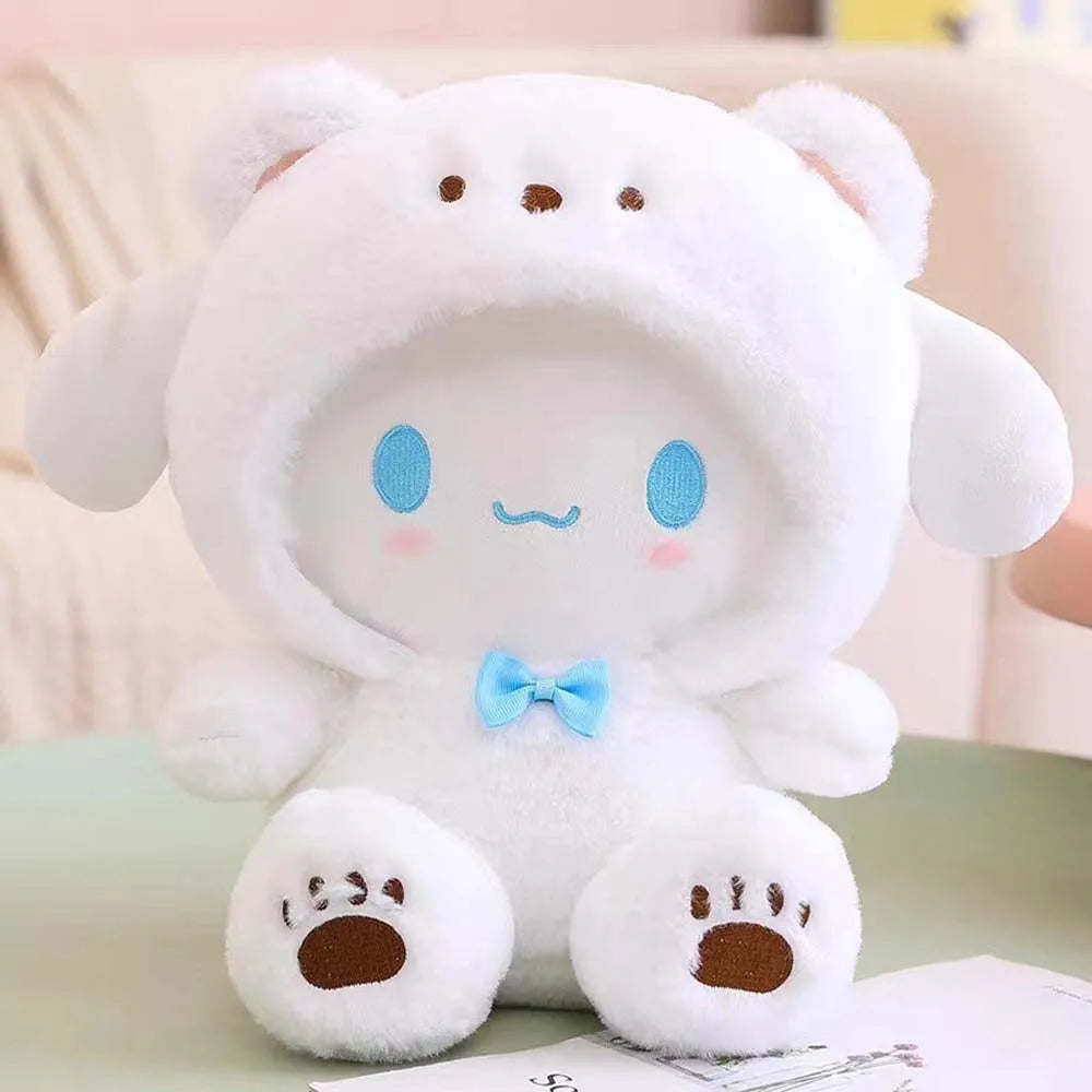 25cm Anime Sanrio Plush Doll Toys Kawaii Hello Kitty Kuromi My Melody Cinnamoroll Cartoon Cute Plush Stuffed Toy Kids Gifts