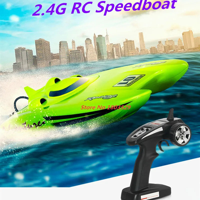 40km/H High Speed 2.4G RC Speedboat 53cm Large Size RC Racing Boat Mulit Function Waterproof RC Boat Summer Water Play Game Gift