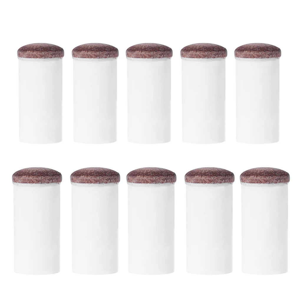5pcs Slip-On Pool Cue Tips Plastic Snooker Cue Ferrule Billiard Accessories 11mm/13mm