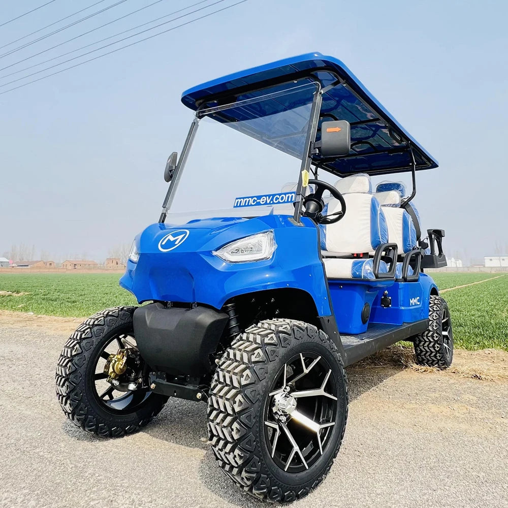 Comfortable Driving Golf Carts Electric Golf Buggy Factory 4+2 Seat Sightseeing Bus Club Cart 6 Seater Electric Golf Cart