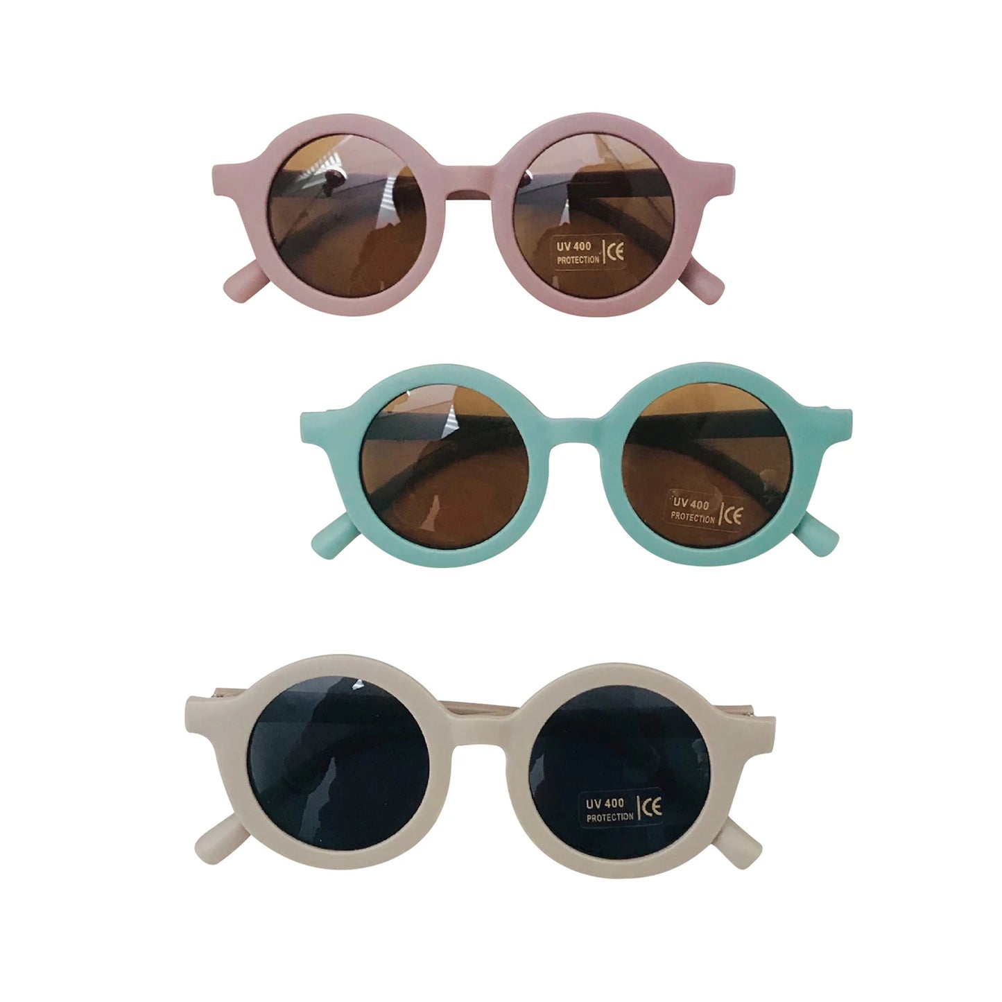 Ma&baby Summer Toddler Infant Children Retro Solid Color Cute Glasses Outdoor Beach Protection for Kids