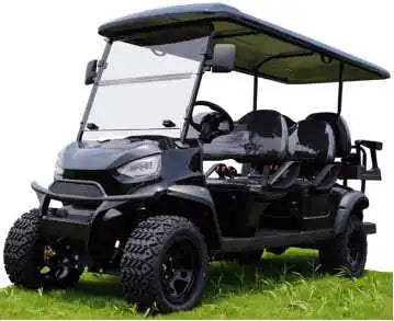 Comfortable Driving Golf Carts Electric Golf Buggy Factory 4+2 Seat Sightseeing Bus Club Cart 6 Seater Electric Golf Cart