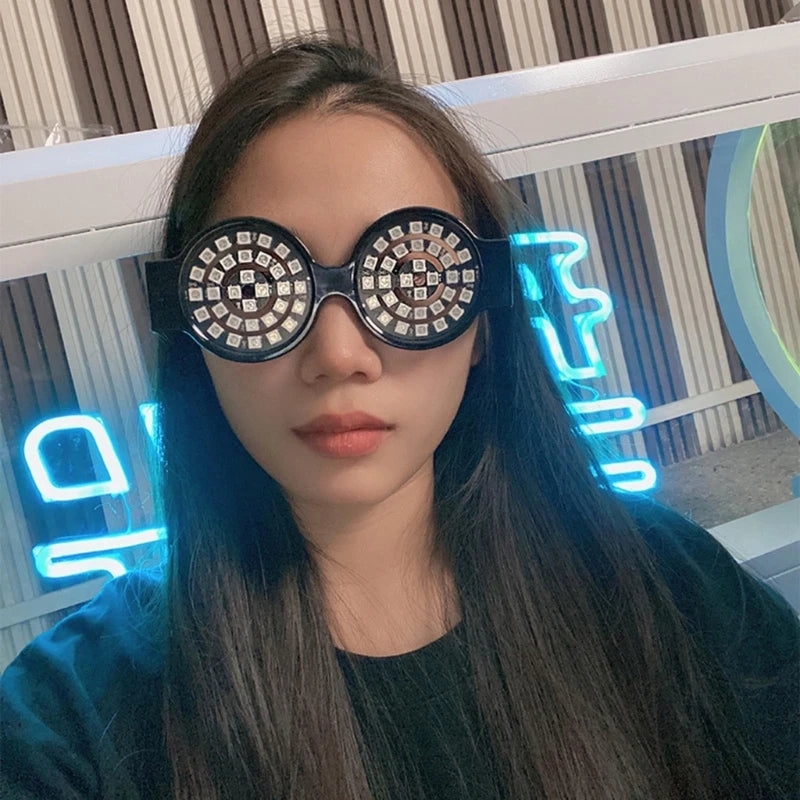 Stylish Colorful LED Glasses Unique Eyewear Accessory for Parties and Gatherings