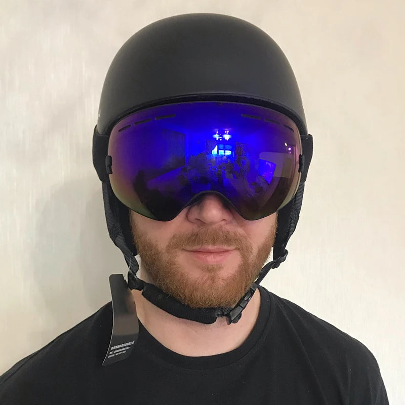 LOCLE Men Skiing Helmet Women Adult and Children Kids Snowboard Skateboard Skiing Equipment Snowmobile Motorcycle Helmets
