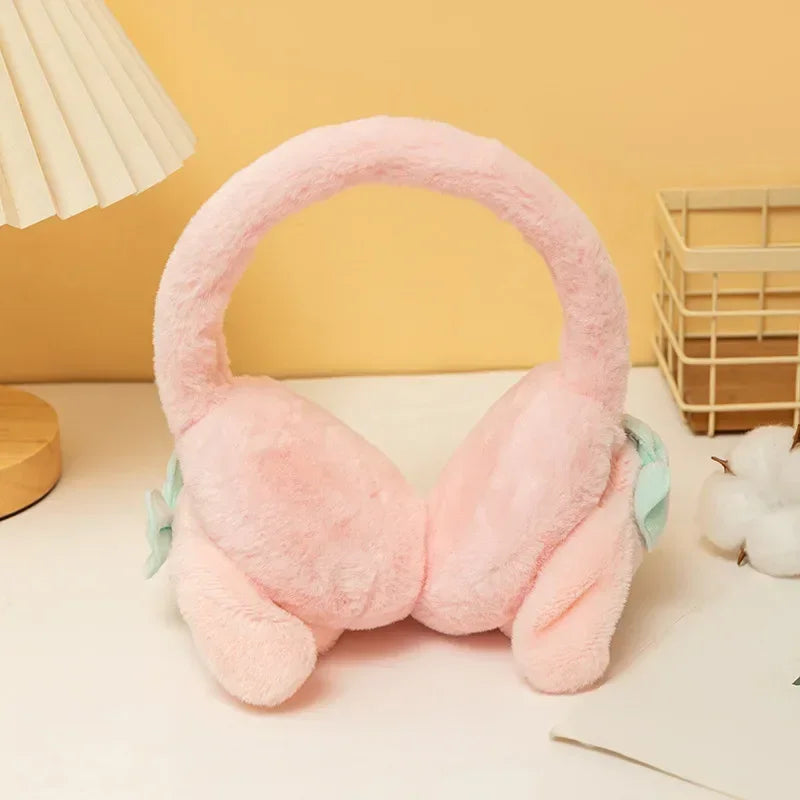 Sanrio Kuromi Cinnamoroll Melody Soft Plush Warmer Earmuff Earflap Winter Outdoor Cold Protection Ear-Muffs Ear Cover Gift